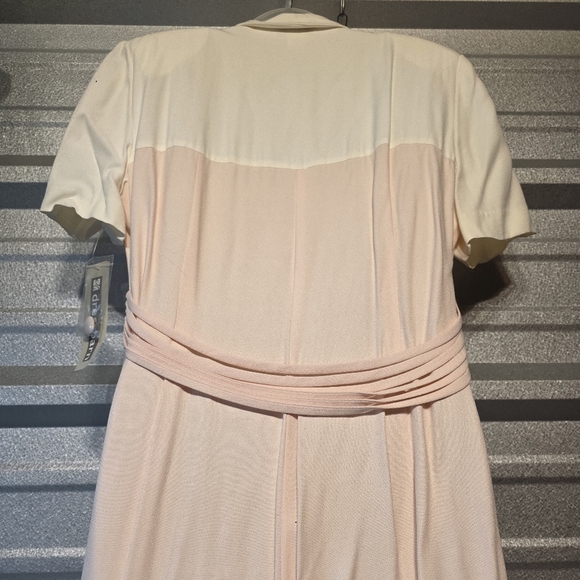 Dressbarn Cream and Pink Lace Dress - Picture 4 of 5